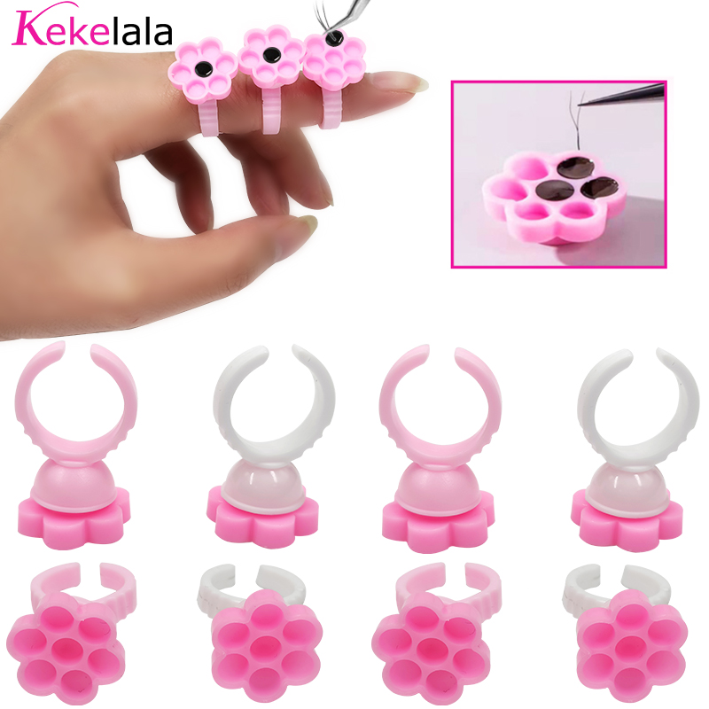 Eyelash Extension Fan - DIY Wimperverlenging Fans Bloeiende Cup Lijmhouder