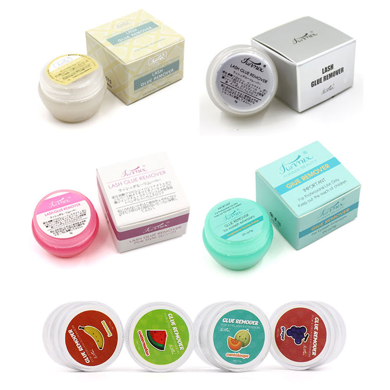 Eyelash Extension Gel Remover - 10pcs Fruitsmaak Wimper Lijm Remover 5g