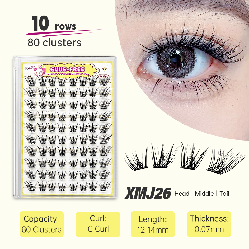 Eyelash Extension Yelix - Yelix Fox-stijl zijdelingse vliegende wimpers Lijmvrije