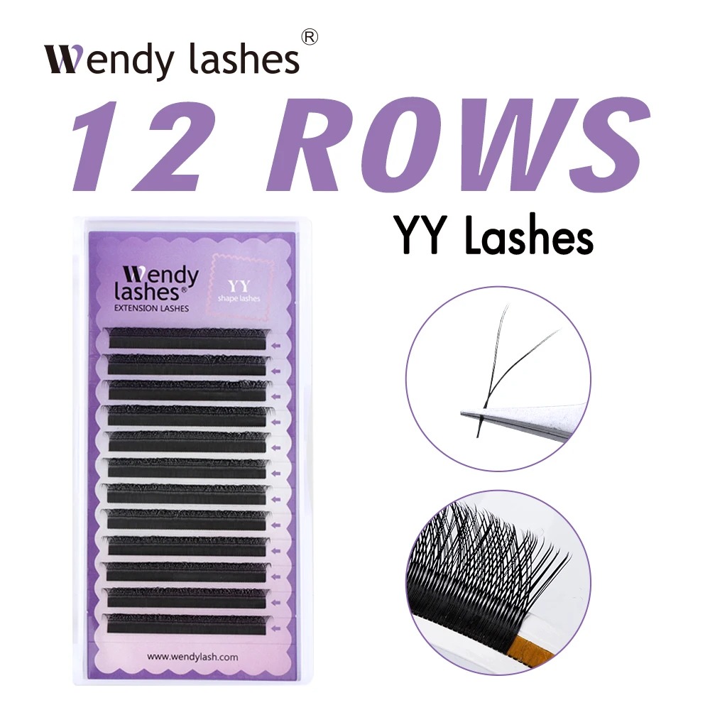 Eyelash Extension Yelix - WENDY 2D YY-vorm C/D Curl Eyalash-verlenging