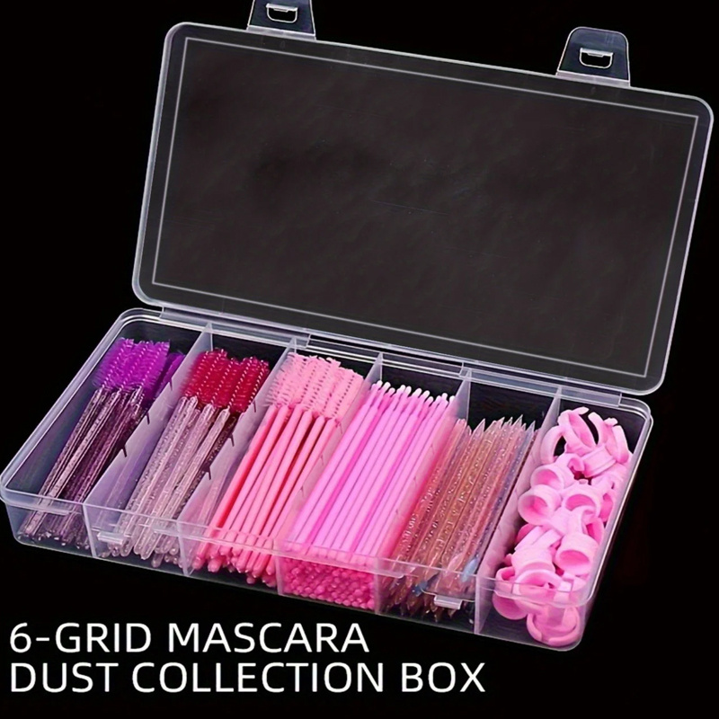 Eyelash Extension Gel Remover - Opbergdoos met 6 compartimenten, plastic opbergdoos