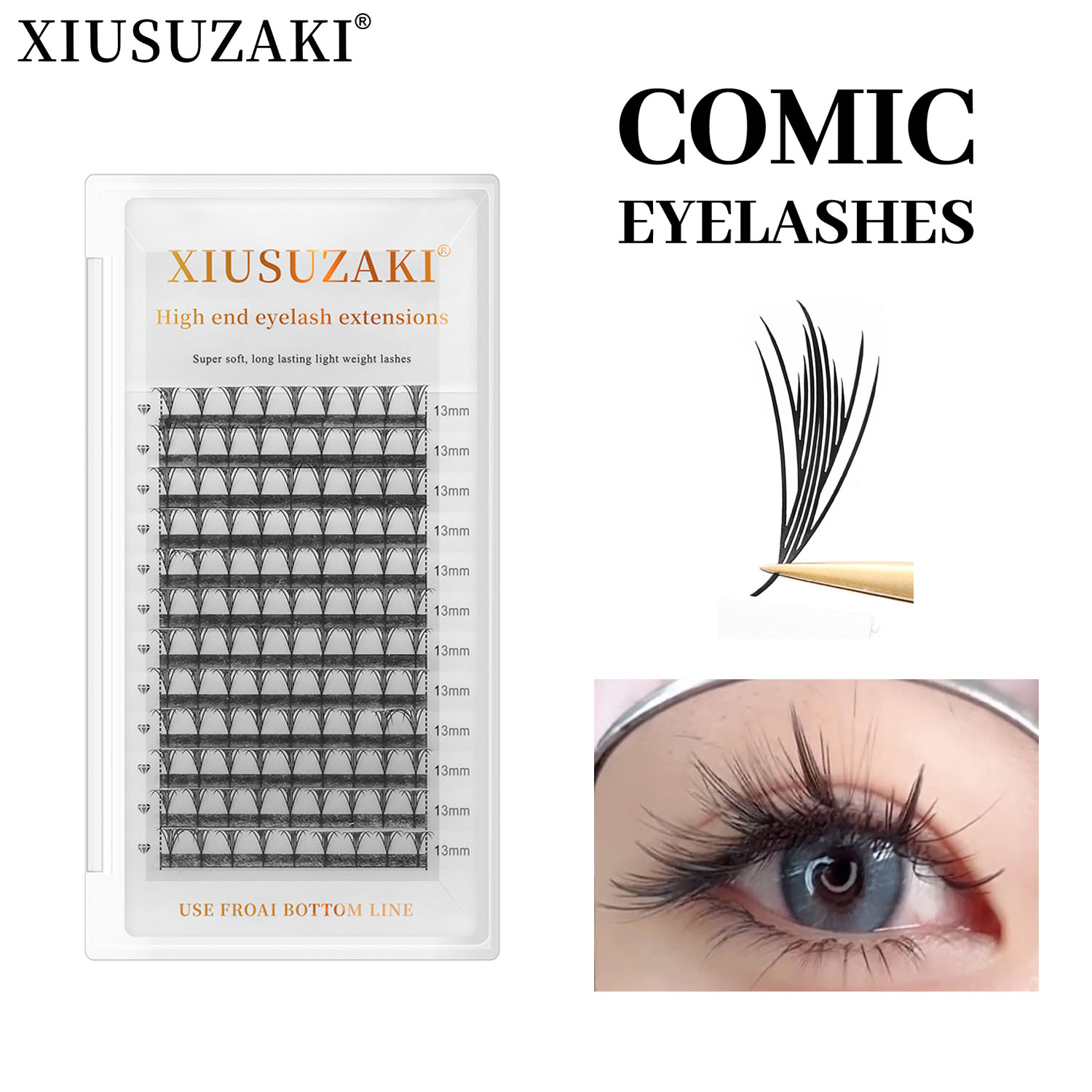 XIUSUZAKI Comic Pteris Wimpers - Eyelash Extension Volume Styles recensie en prijs