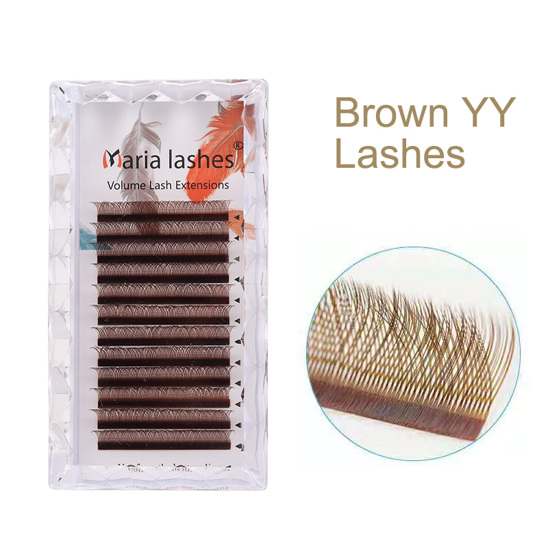 MARIA Bruine YY-vormige wimper - Eyelash Extension Yelix recensie en prijs