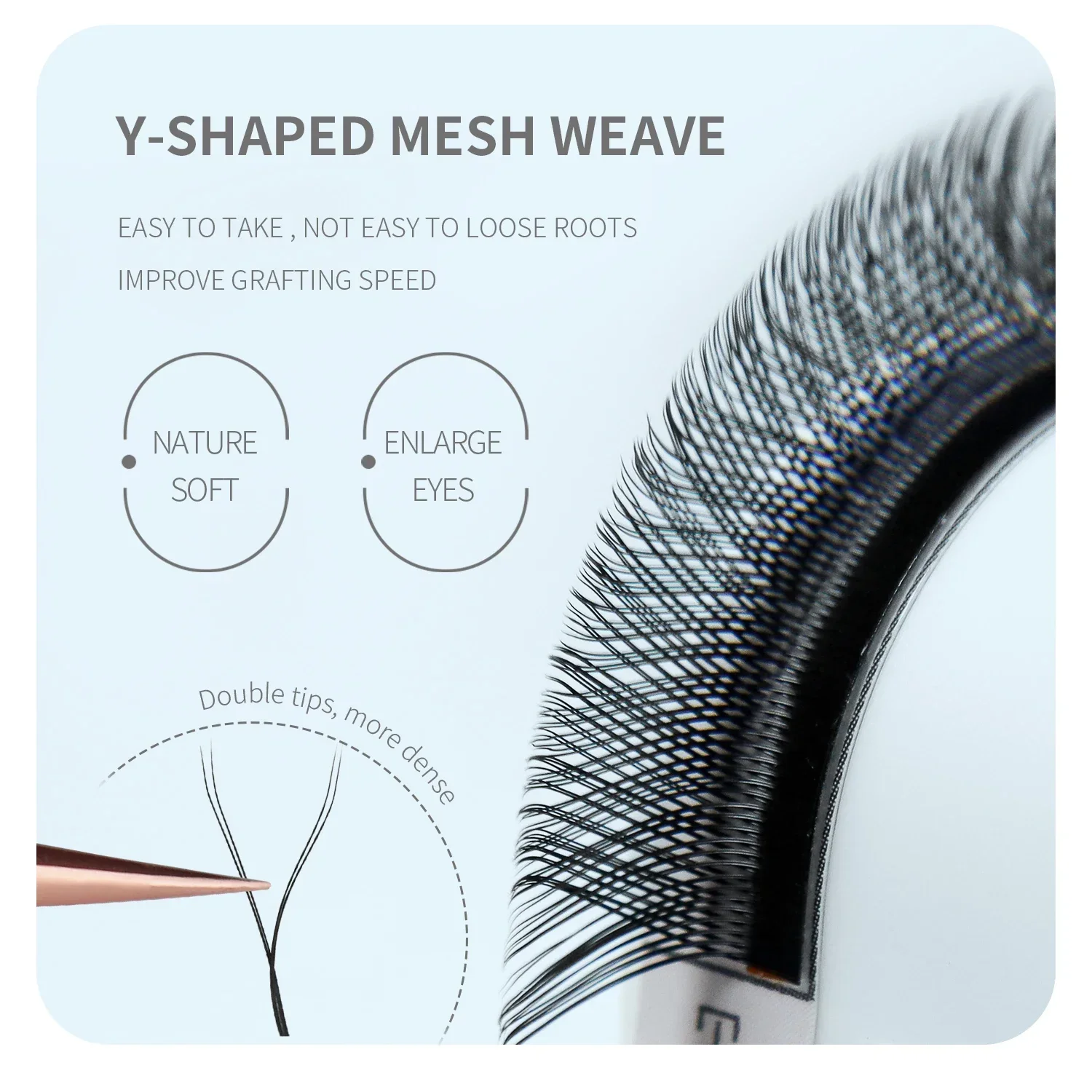ANNAFRIS Bruin W-vorm Wimperex - Eyelash Extension Yelix recensie en prijs