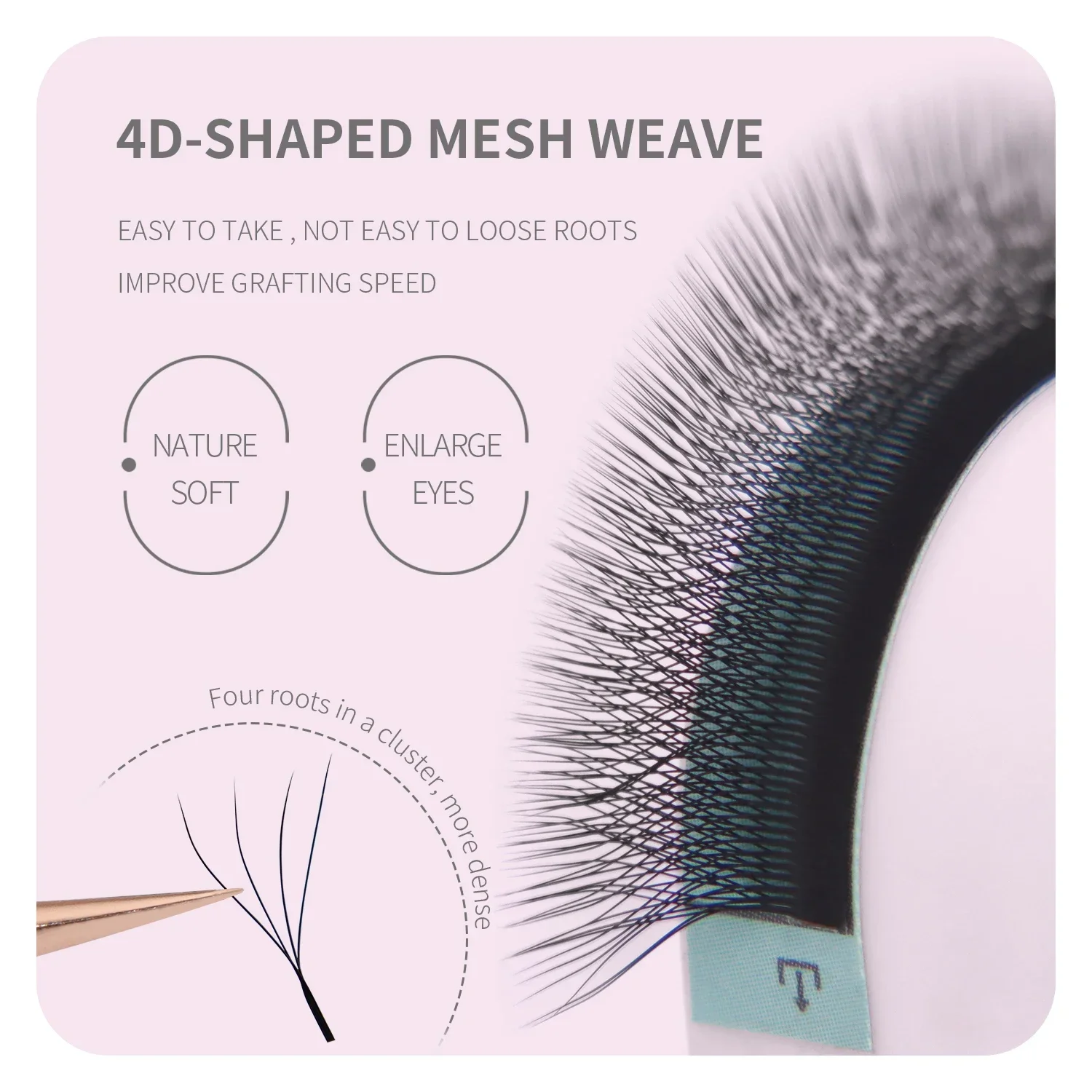 ANNAFRIS Bruin W-vorm Wimperex - Eyelash Extension Yelix recensie en prijs