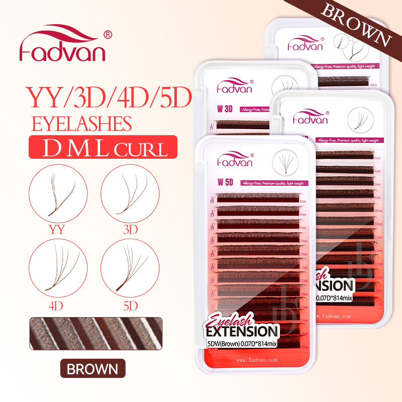 FADVAN Bruin 4D/3D/5D wimpers  - Eyelash Extension Yelix recensie en prijs