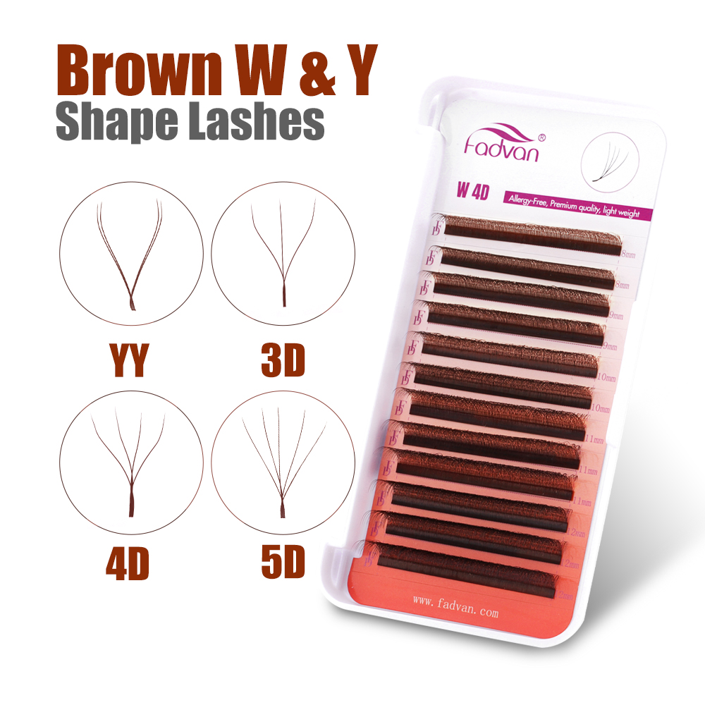 FADVAN Bruin 4D/3D/5D wimpers  - Eyelash Extension Yelix recensie en prijs