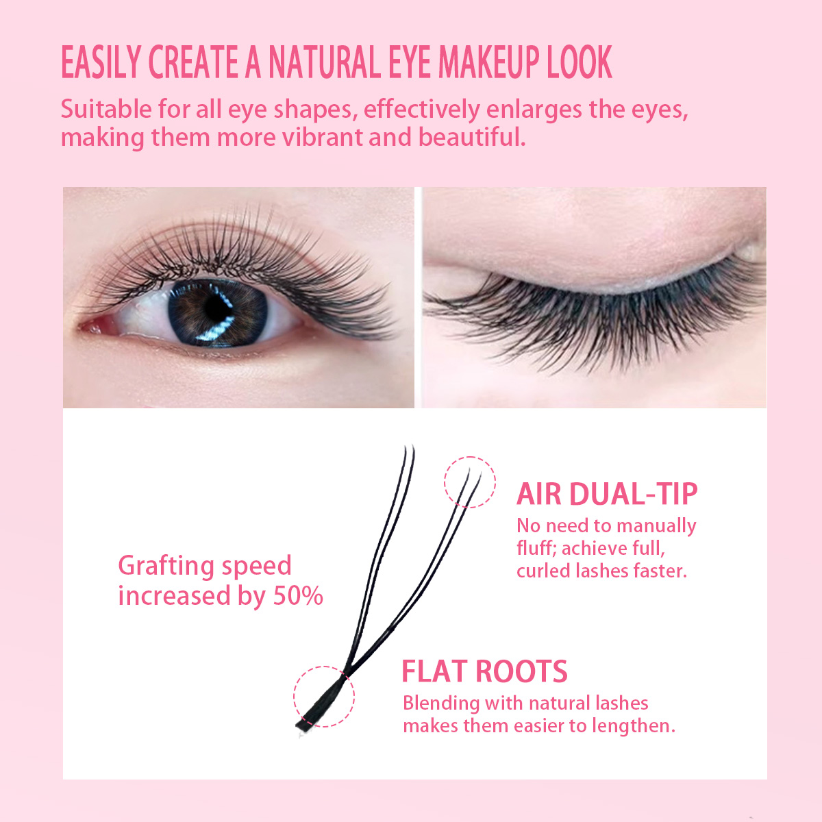 Q&DYHDHZP U-vormige YY Mink Fa - Eyelash Extension Volume Styles recensie en prijs