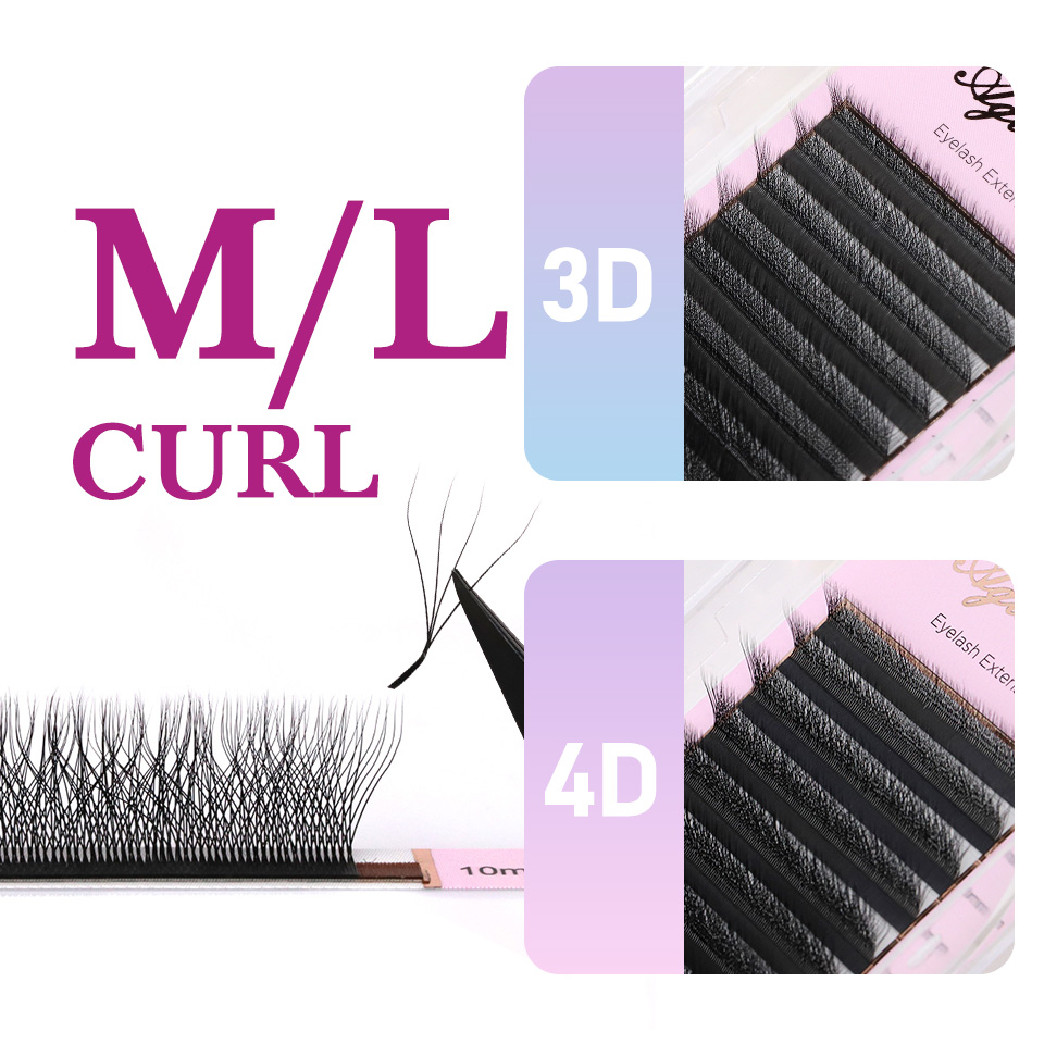 L M (LU) Krul W-vorm Wimperext - Eyelash Extension Yelix recensie en prijs